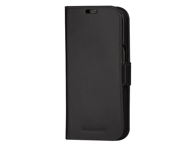 dbramante1928 Lynge, lederen beschermhoes voor iPhone 15, zwart, zwart, Utility