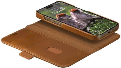 dbramante1928 Lynge, lederen beschermhoes voor iPhone 15 Pro Max, tan, bruin, Utility