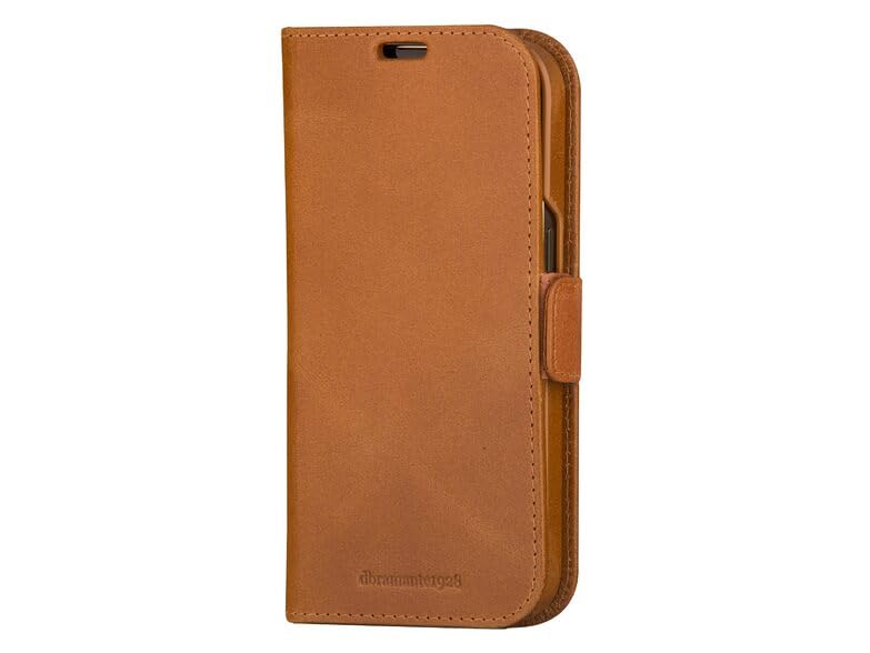 dbramante1928 Lynge, lederen beschermhoes voor iPhone 15 Pro Max, tan, bruin, Utility