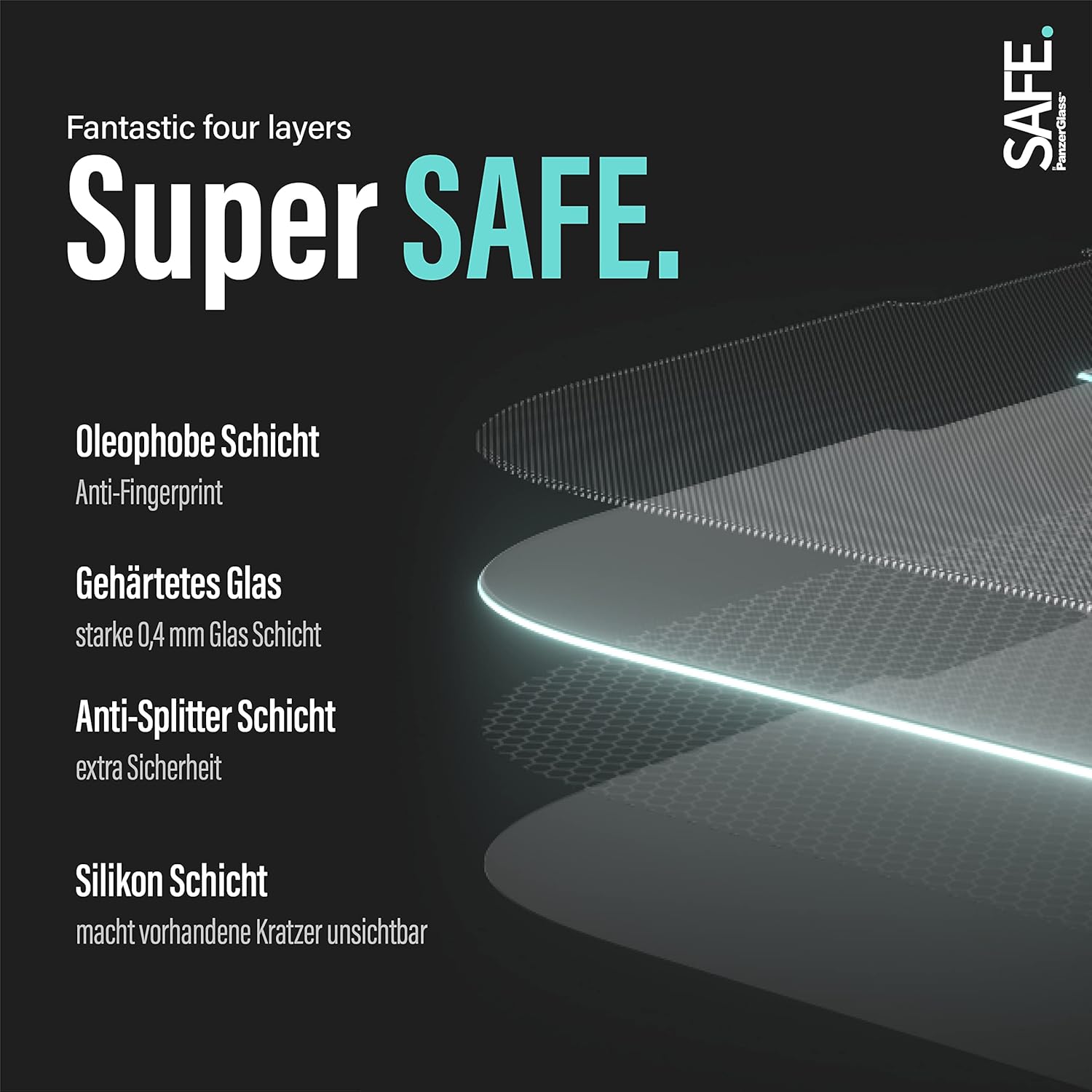 `Safe By Panzerglass - Screen Protector - Apple Iphone Xs Max , 11 Pro Max - Edge-To-Edge`