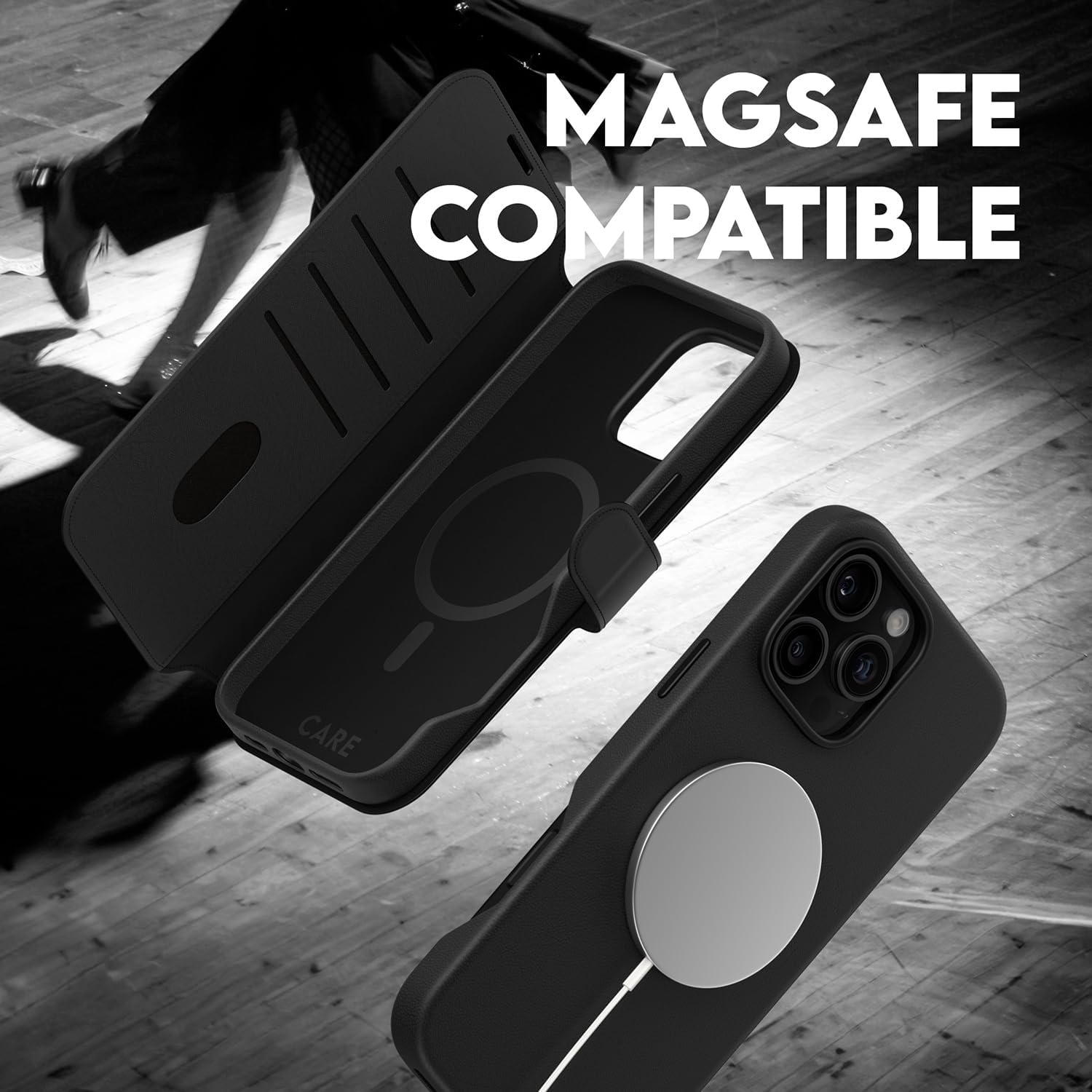 PanzerGlass CARE by ® Feature Case Tango Two-in-One Wallet w. MagSafe iPhone 16 Pro