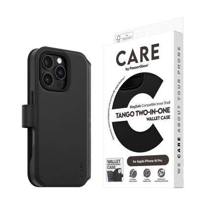 PanzerGlass CARE by ® Feature Case Tango Two-in-One Wallet w. MagSafe iPhone 16 Pro
