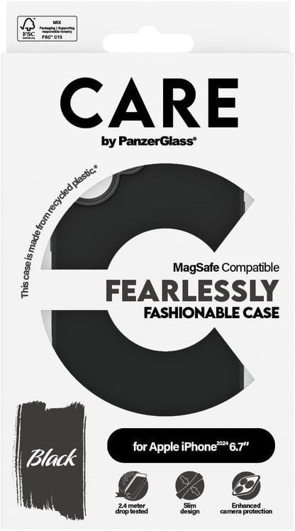 PanzerGlass CARE Fashion Colors MagSafe iPhone 16 Plus schwar