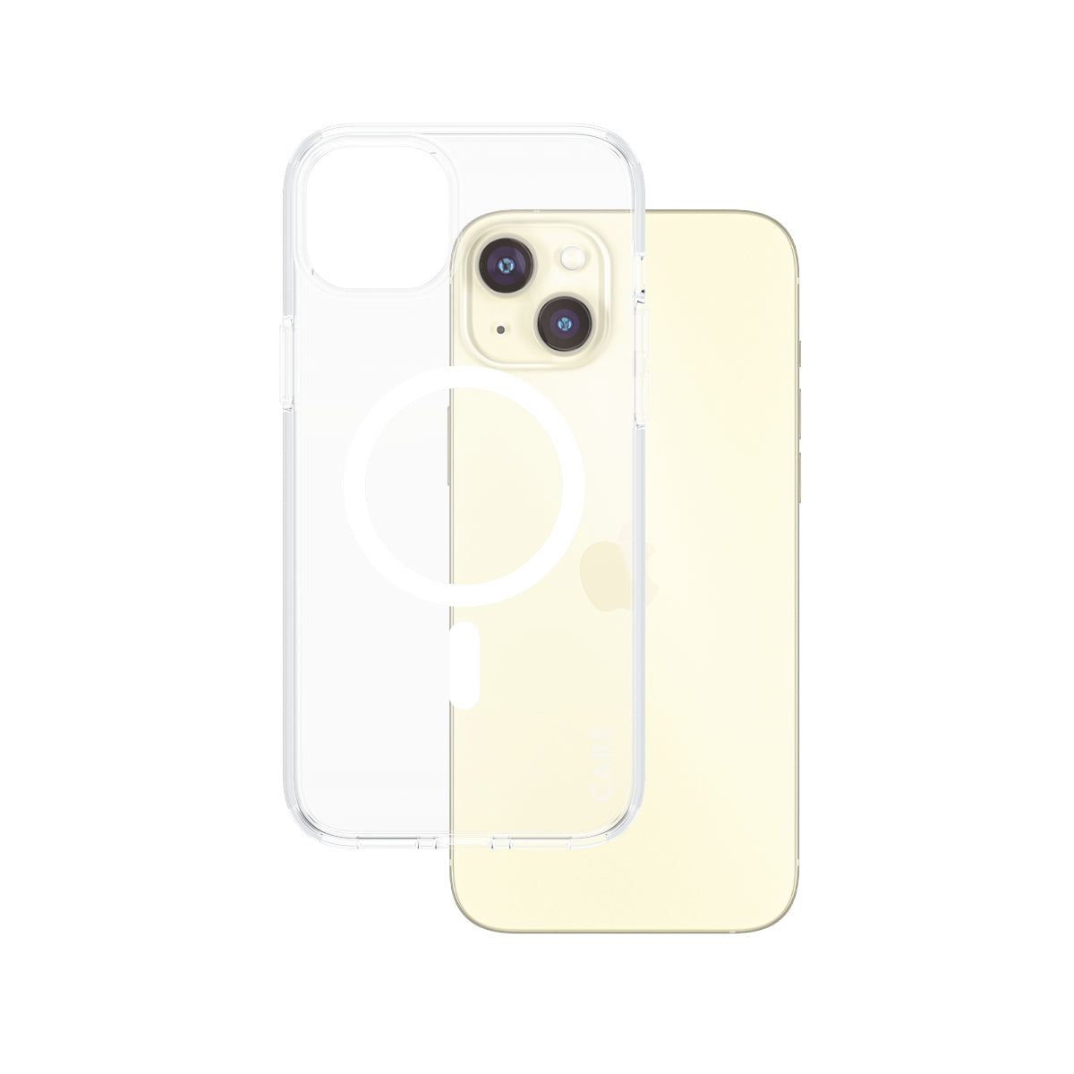 PanzerGlass CARE by ® Flagship Case Transparent Urban Combat w. White MagSafe iPhone 15 Plus