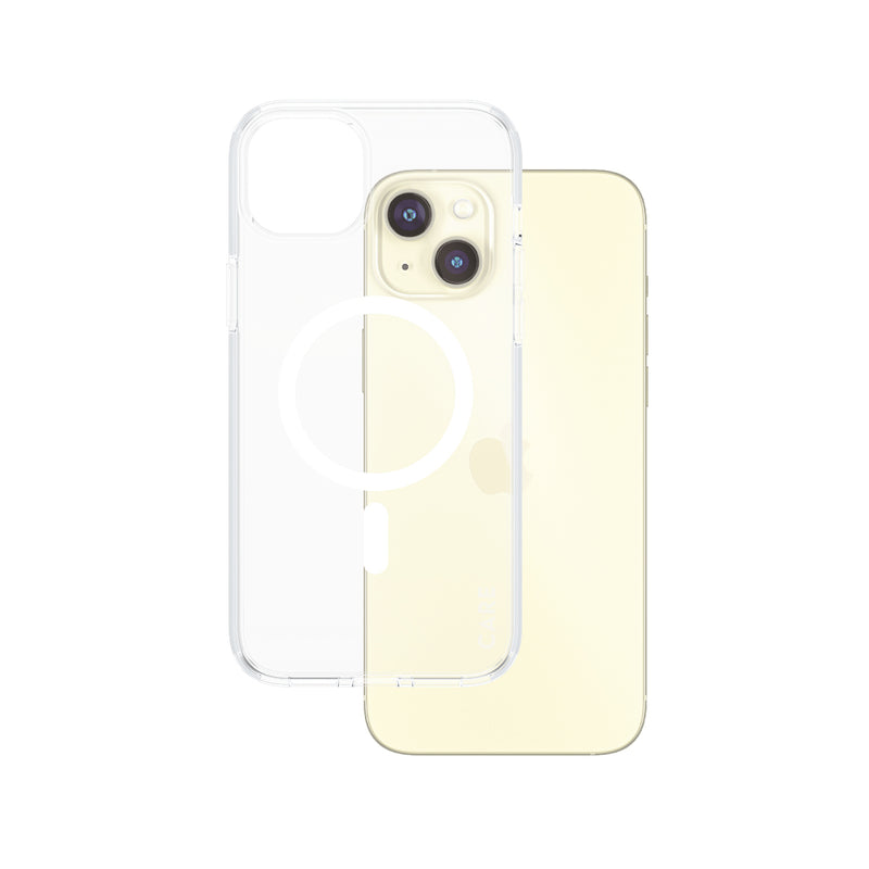 PanzerGlass CARE by ® Flagship Case Transparent Urban Combat w. White MagSafe iPhone 15 Plus