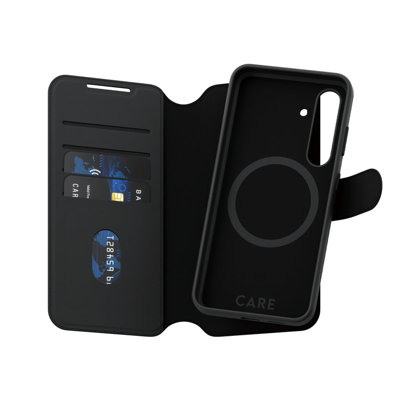 PanzerGlass CARE by ® Feature Case Tango Two-in-One Wallet w. Qi Compatible Samsung Galaxy S24