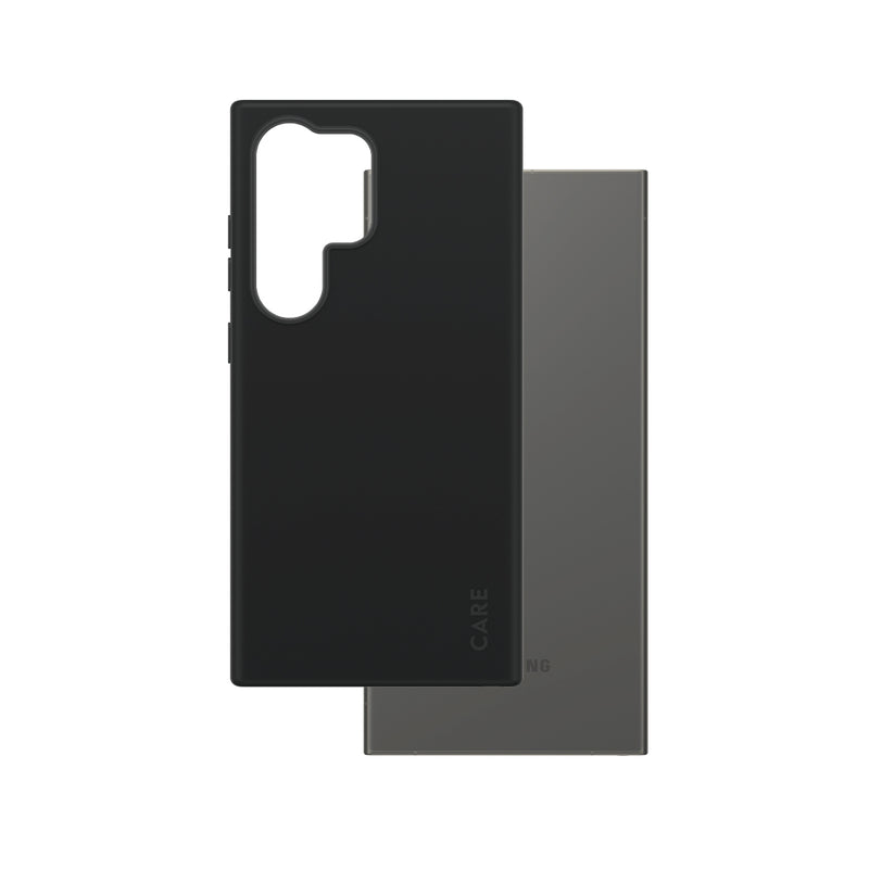 PanzerGlass CARE by ® Fashionable Case Black w. Qi Compatible Samsung Galaxy S24 Ultra