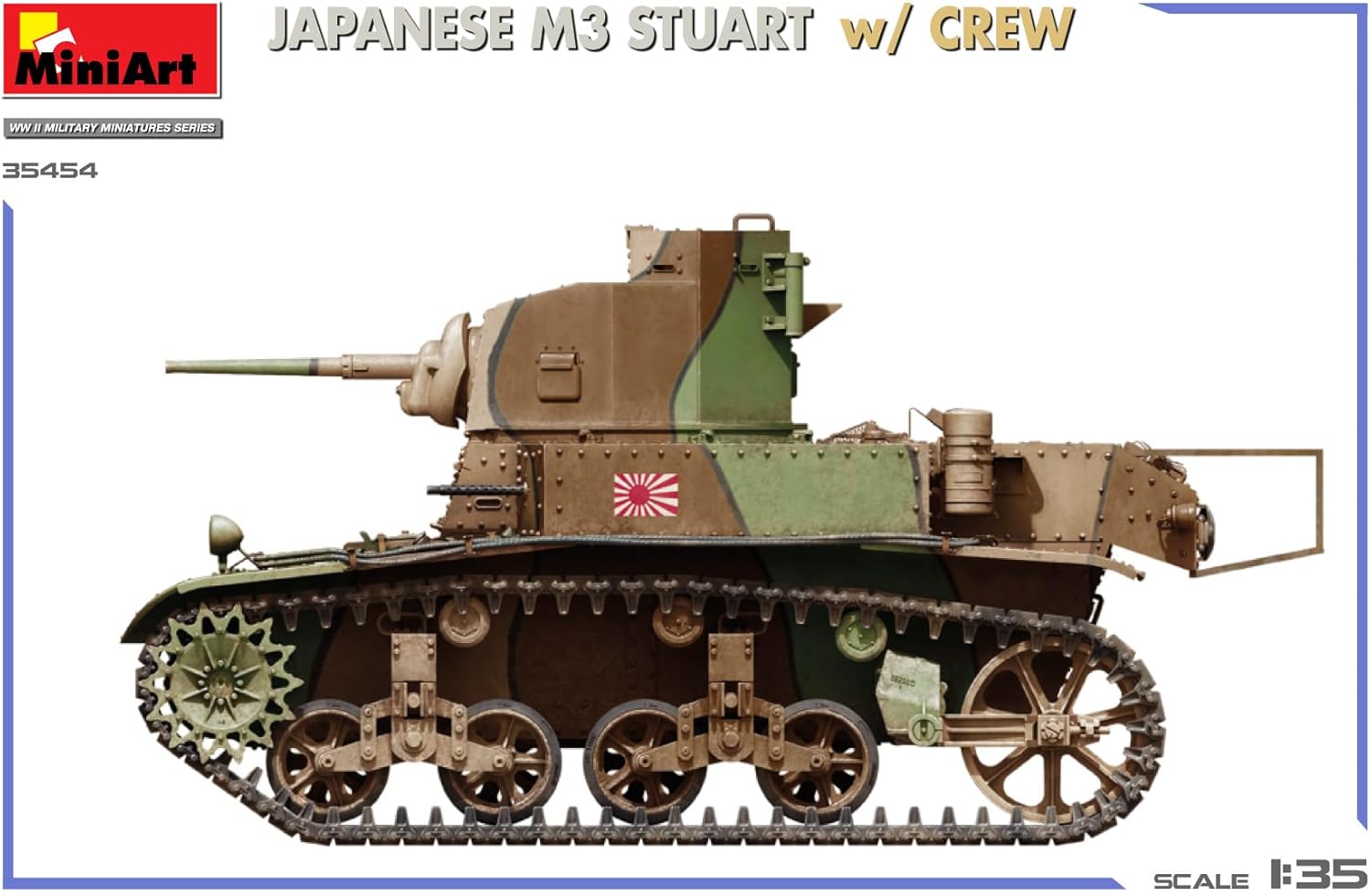 MiniArt 1:35 - Giapponese M3 Stuart con equipaggio