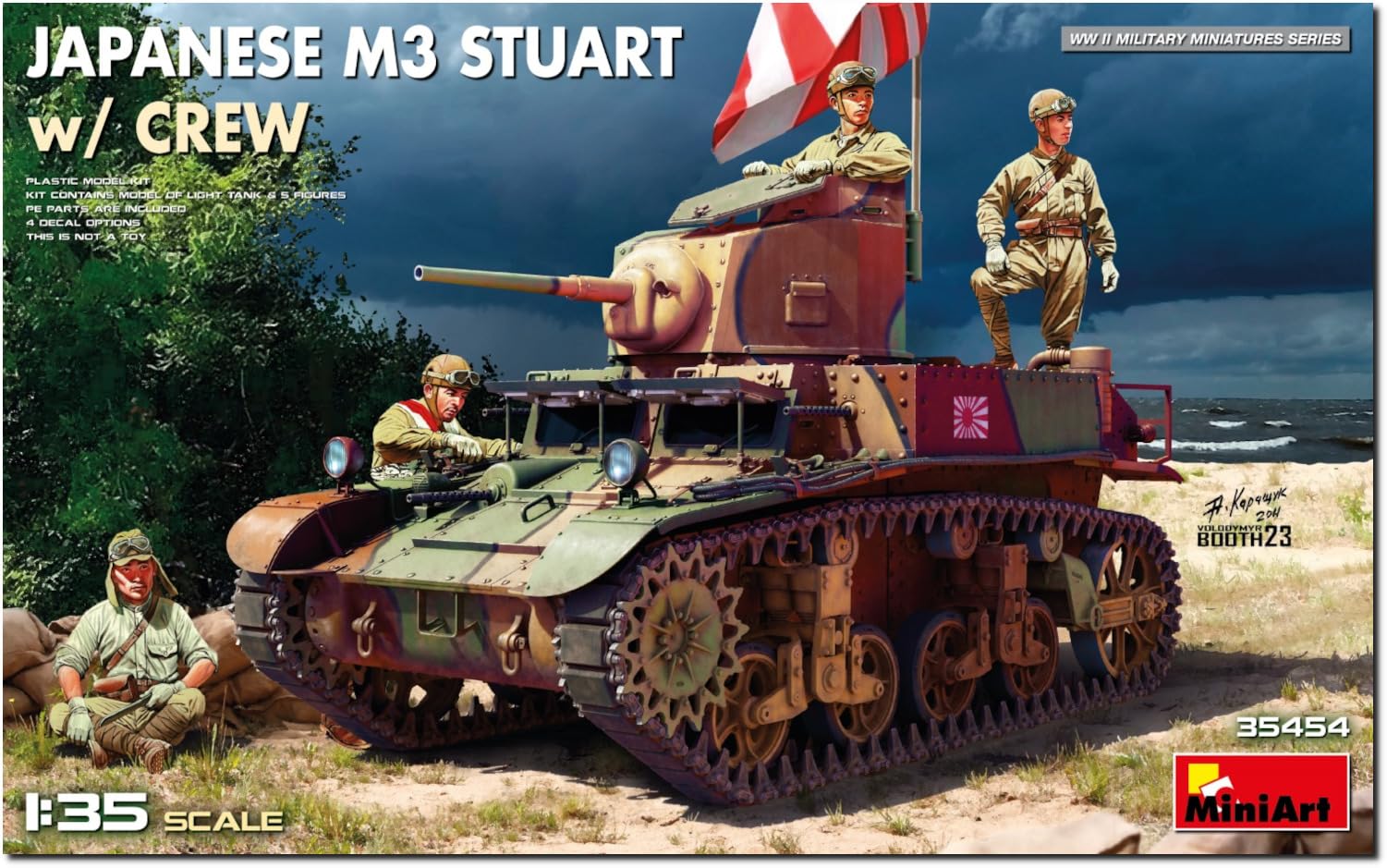MiniArt 1:35 - Giapponese M3 Stuart con equipaggio