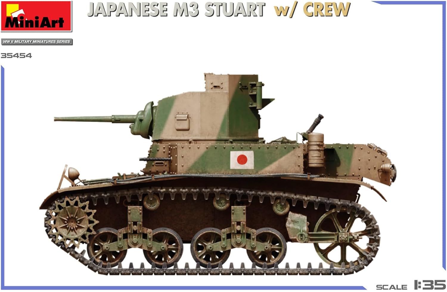 MiniArt 1:35 - Giapponese M3 Stuart con equipaggio