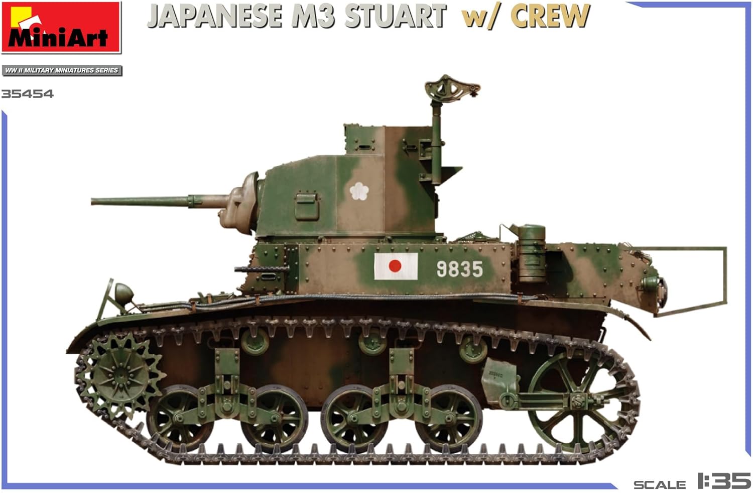 MiniArt 1:35 - Giapponese M3 Stuart con equipaggio