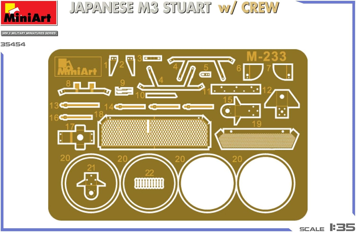 Miniart 1:35 - Japanese M3 Stuart with crew