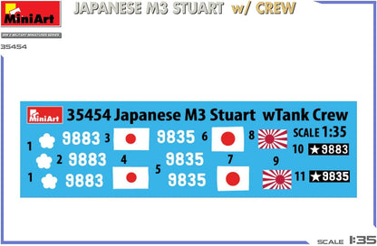Miniart 1:35 - Japanese M3 Stuart with crew
