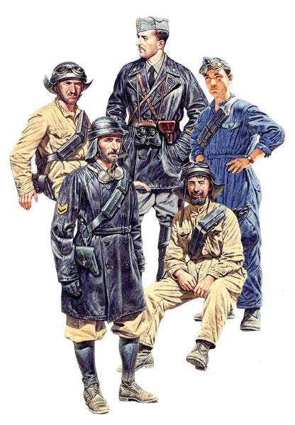 Miniart 1:35 - Italian Tank Crew with Resin Heads