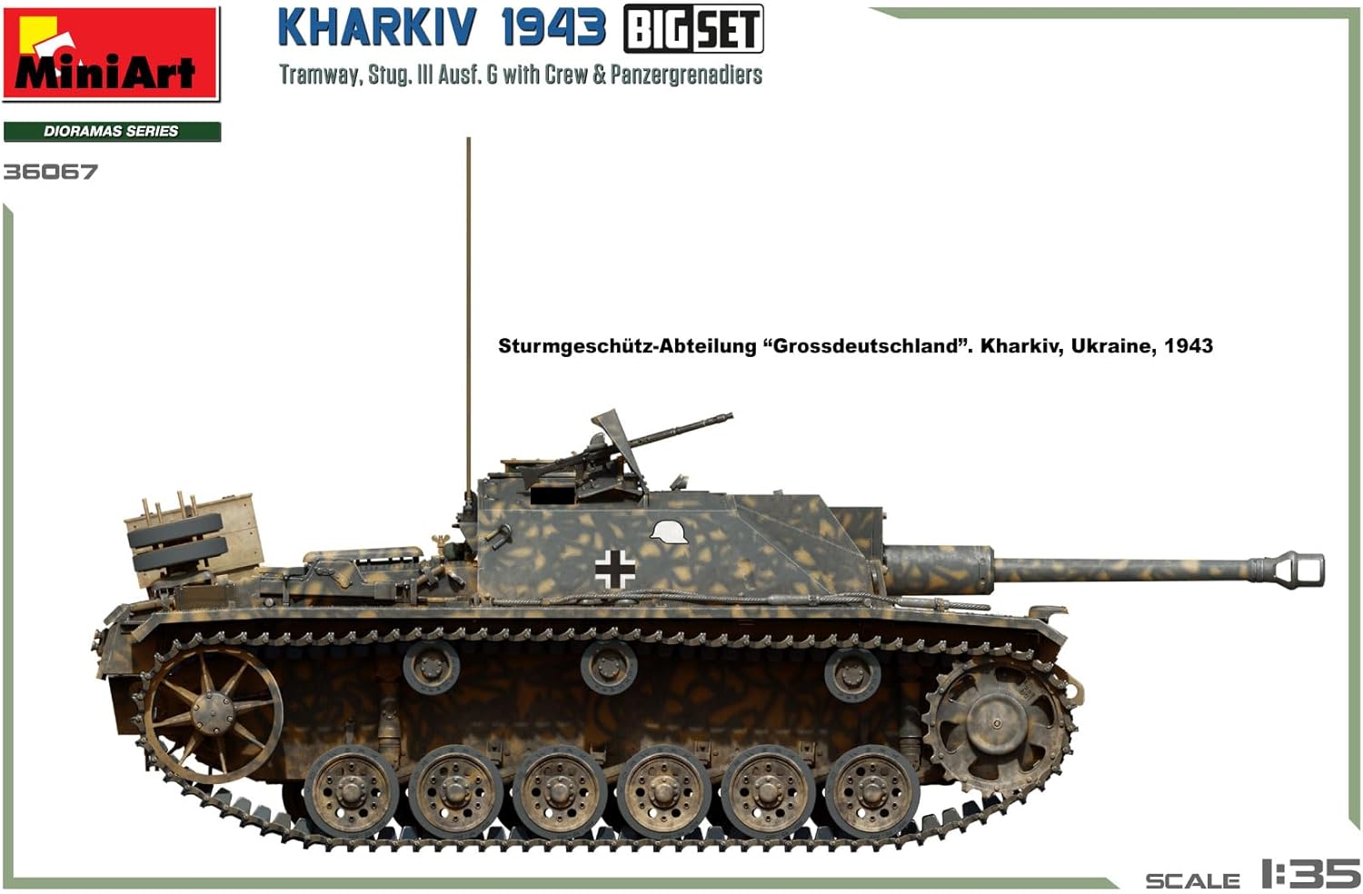 MiniArt 1:35 - Kharkiv 1943 - Tram & Stug III Ausf.G Grande Set