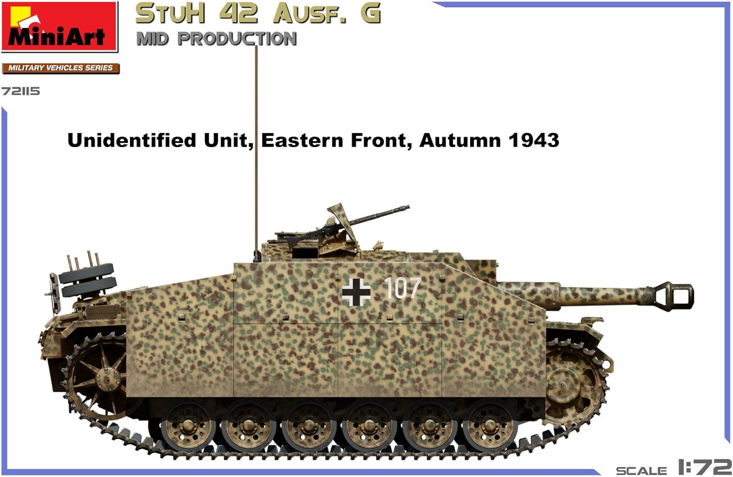 MiniArt 1:72 - StuH 42 Ausf. G Mid Prod