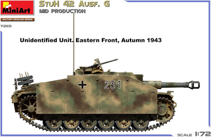 MiniArt 1:72 - StuH 42 Ausf. G Mid Prod