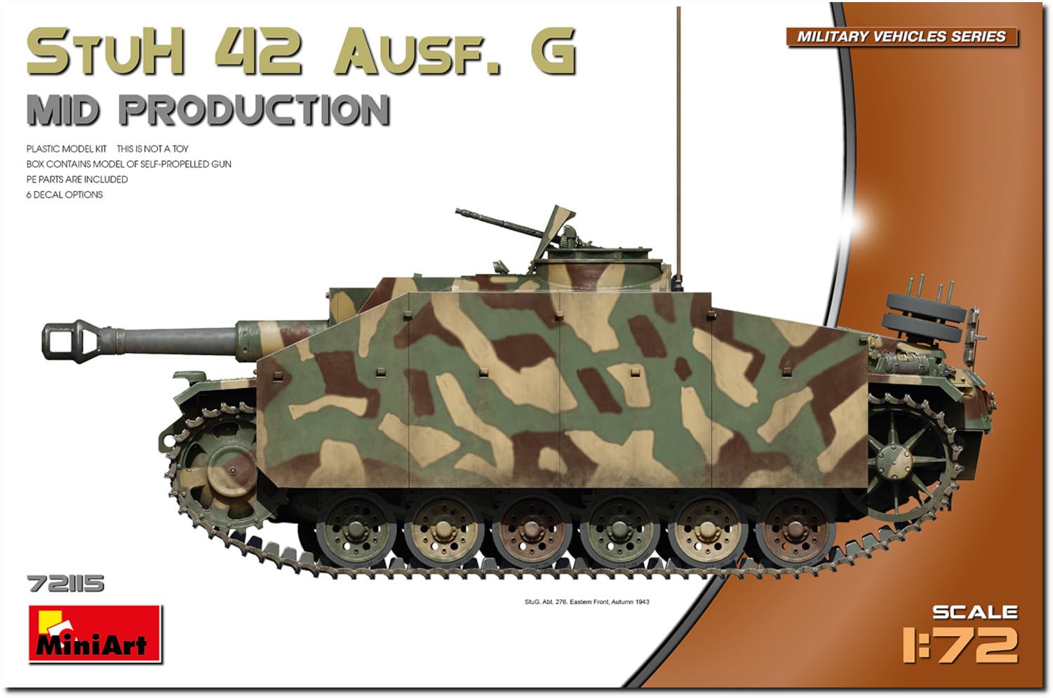 MiniArt 1:72 - StuH 42 Ausf. G Mid Prod