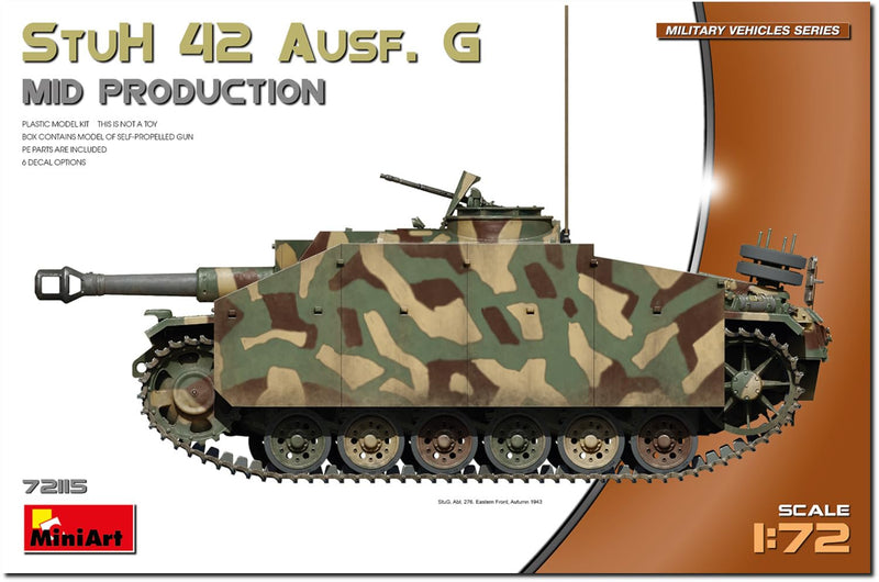 MiniArt 1:72 - StuH 42 Ausf. G Mid Prod