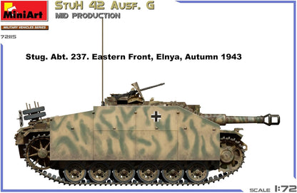 Miniart 1:72 - StuH 42 Ausf. G Mid Prod
