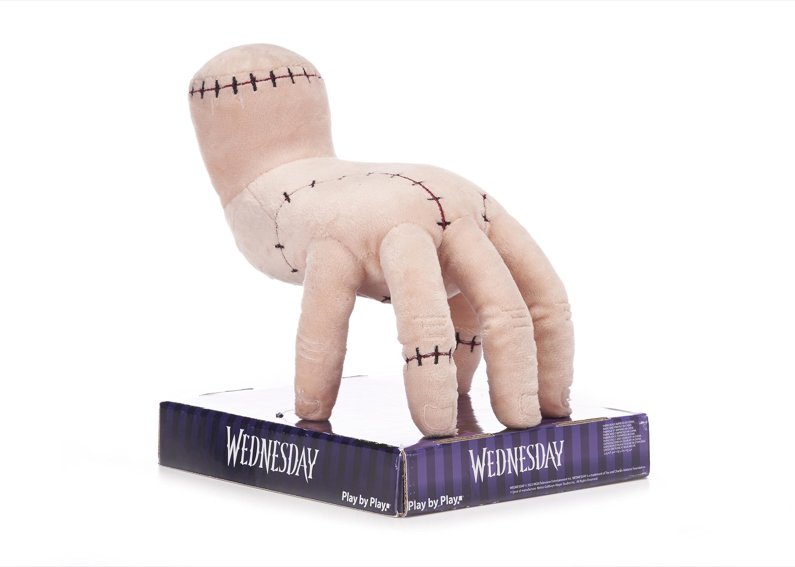 Wednesday 8.5" (21cm) The Thing Hand Plush Soft Toy On Display Plinth