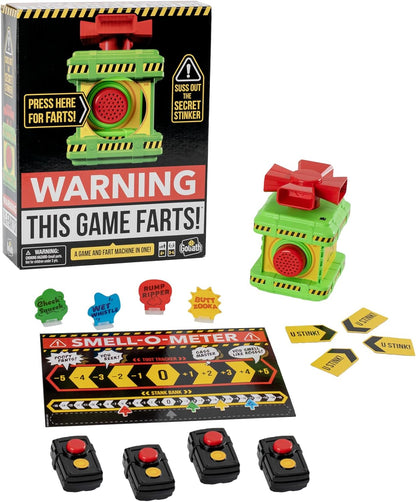 Goliath Games: Warning: This Game Farts | Sniff Out The Stinker To Win! | For 3-4 Players | For Ages 6 +, Black