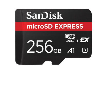 SanDisk microSD Express Card 256GB - Works with Nintendo Switch™ 2 (Up to 880MB/s Read, Up to 650MB/s Write, 210MB/s Sustained Write, SanDisk QuickFlow Technology, ThermAdapt, UHS-I, U3, C10)