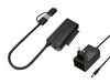 Conceptronic ABBY21B USB 3.0 SATA Adapter with Power Adapter, 2.5"/3.5" SATA HDD/SSD, 2-in-1 USB C/A Cable