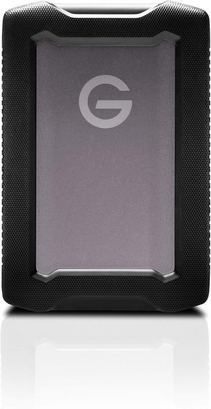 SanDisk Professional 6TB G-DRIVE ArmorATD, Dust, Drop, Shock and Water resistant, portable rugged external HDD, Up to 130MB/s, USB-C (5Gbps), USB 3.2 Gen 1, Thunderbolt 3