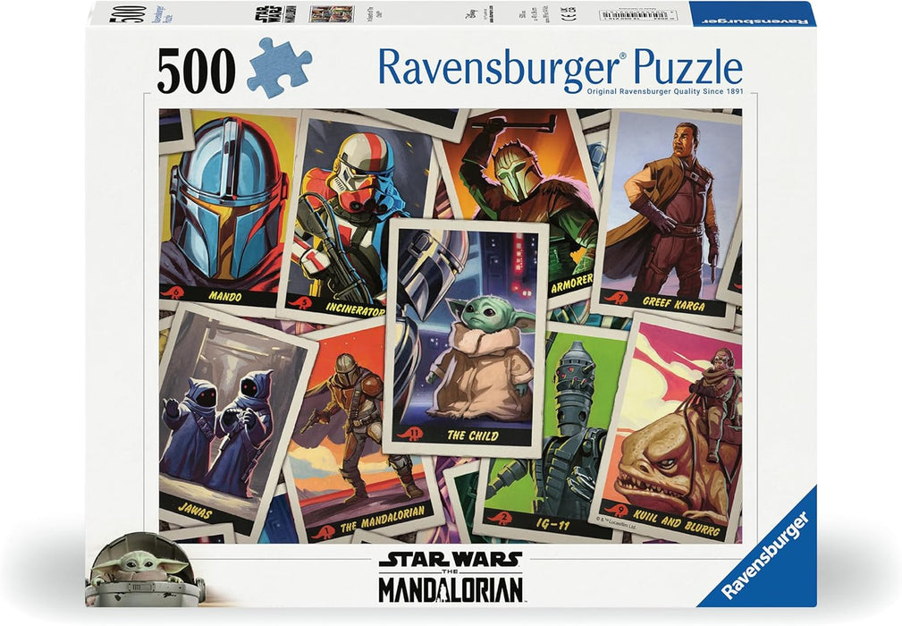 Ravensburger Star Wars-The Mandalorian: in Search of The Child 500 Piece Jigsaw Puzzle | Unique Piece Design | Softclick Technology | Ideal for Adults and Family