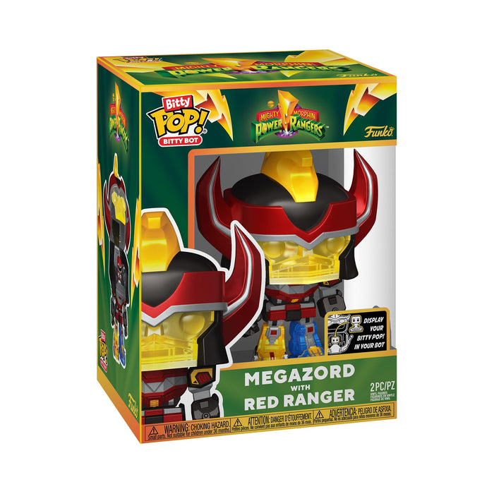 Funko Bitty Bots: Power Rangers - Megazord with Red Ranger! Bitty POP! - Power Rangers TV - 0.9 Inch & 4.85 Inch - Collectable - Gift Idea - Display
