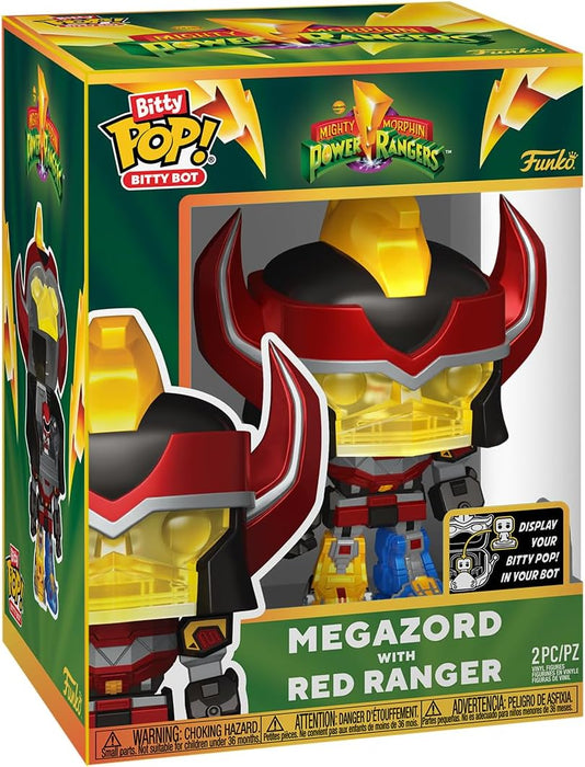 Funko Bitty Bots: Power Rangers - Megazord with Red Ranger! Bitty POP! - Power Rangers TV - 0.9 Inch & 4.85 Inch - Collectable - Gift Idea - Display