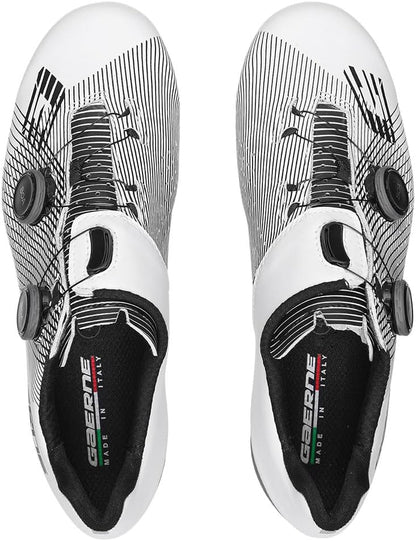Gaerne Carbon G Fuga Road Cycling Shoes 2025: White/Black 43