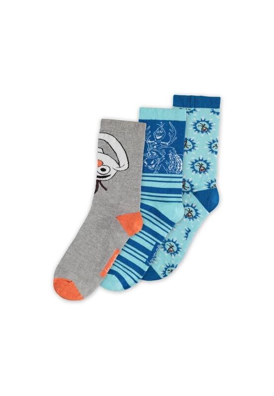 Die Eiskönigin Olaf – Pack of 3 Unisex Socks Multicoloured Disney, Fan Merch, Movies, TV Series