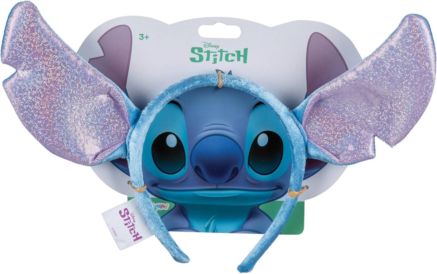 Disney Lilo & Stitch Ears Headband For Kids, Official Disney by Disguise, Inspired by Stitch Movie, Adorable Fancy Dress for Kids, Shimmer Detailing, One Size