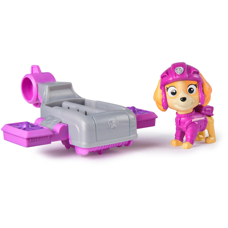 PAW Patrol - Action Pups - Skye-speelfiguur en hoverboard-vliegtuig met opklapbare vleugels