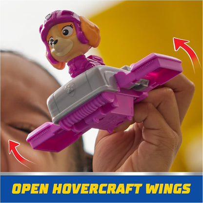 PAW Patrol - Action Pups - Skye-speelfiguur en hoverboard-vliegtuig met opklapbare vleugels