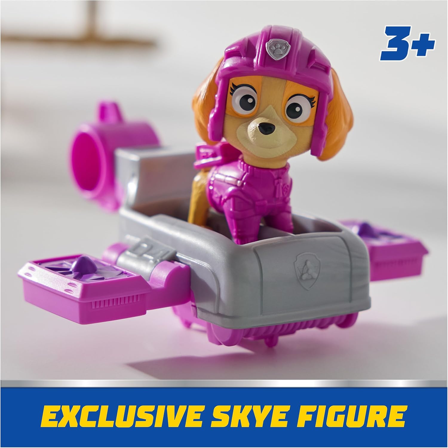 PAW Patrol - Action Pups - Skye-speelfiguur en hoverboard-vliegtuig met opklapbare vleugels