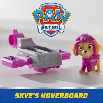 PAW Patrol - Action Pups - Skye-speelfiguur en hoverboard-vliegtuig met opklapbare vleugels