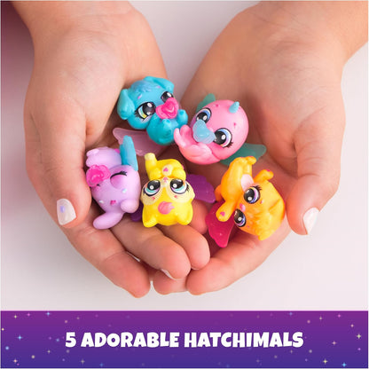 Hatchimals Alive, Neon Rainbow Spring Basket Toy (May Vary-stijlen), 3 Self-Hatching Easter Eggs, Fun Gift & Kids Toys voor meisjes en jongens leeftijden 3 en up