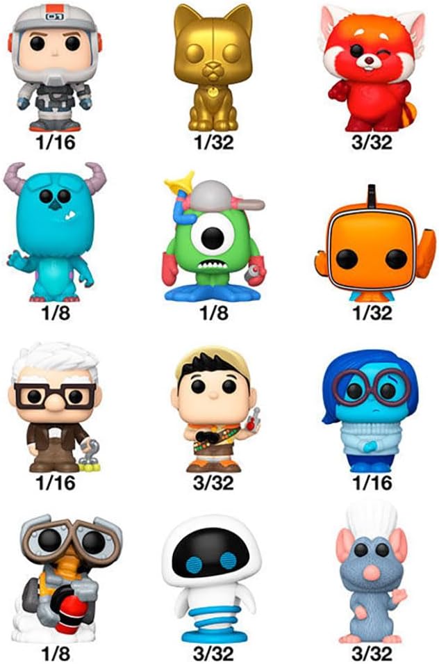 FUNKO Bitty POP! Singles: Pixar (One Random Bitty POP! Per Purchase