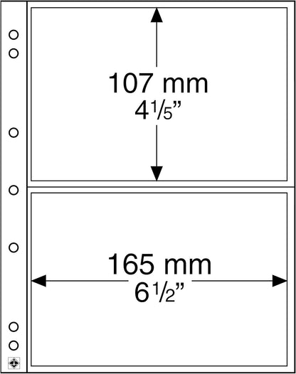Leuchtturm NH02 10 NUMIS Münzhüllen 2 Fächer
