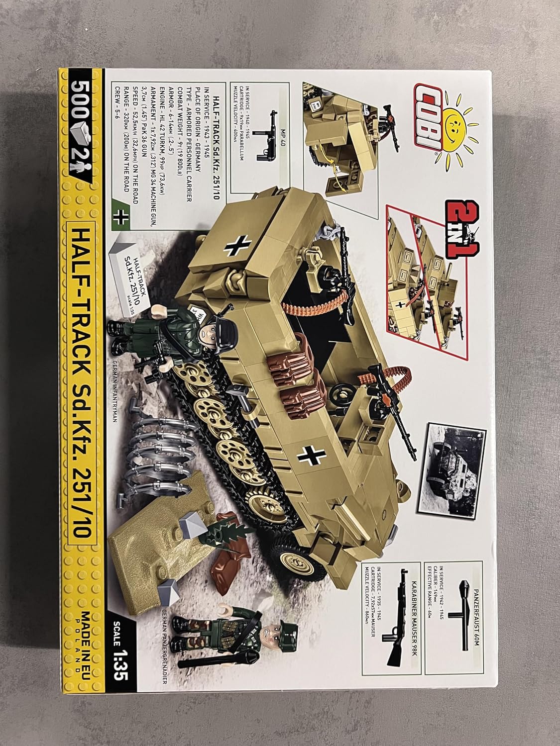 Cobi Historical Collection World War II 3130 Half Track SD.Kfz 3130