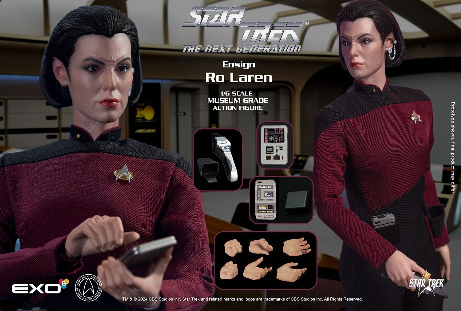 1/6 New Star Trek Law Laren Hyperrealistic Action Figure