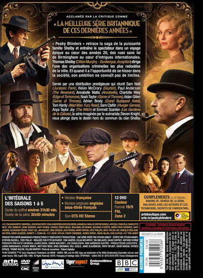 Coffret peaky blinders, saisons 1 à 5