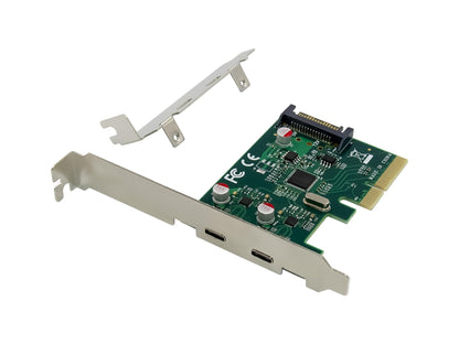 2-Port Usb 3.2 Gen 2 Type-C Pcie Ca