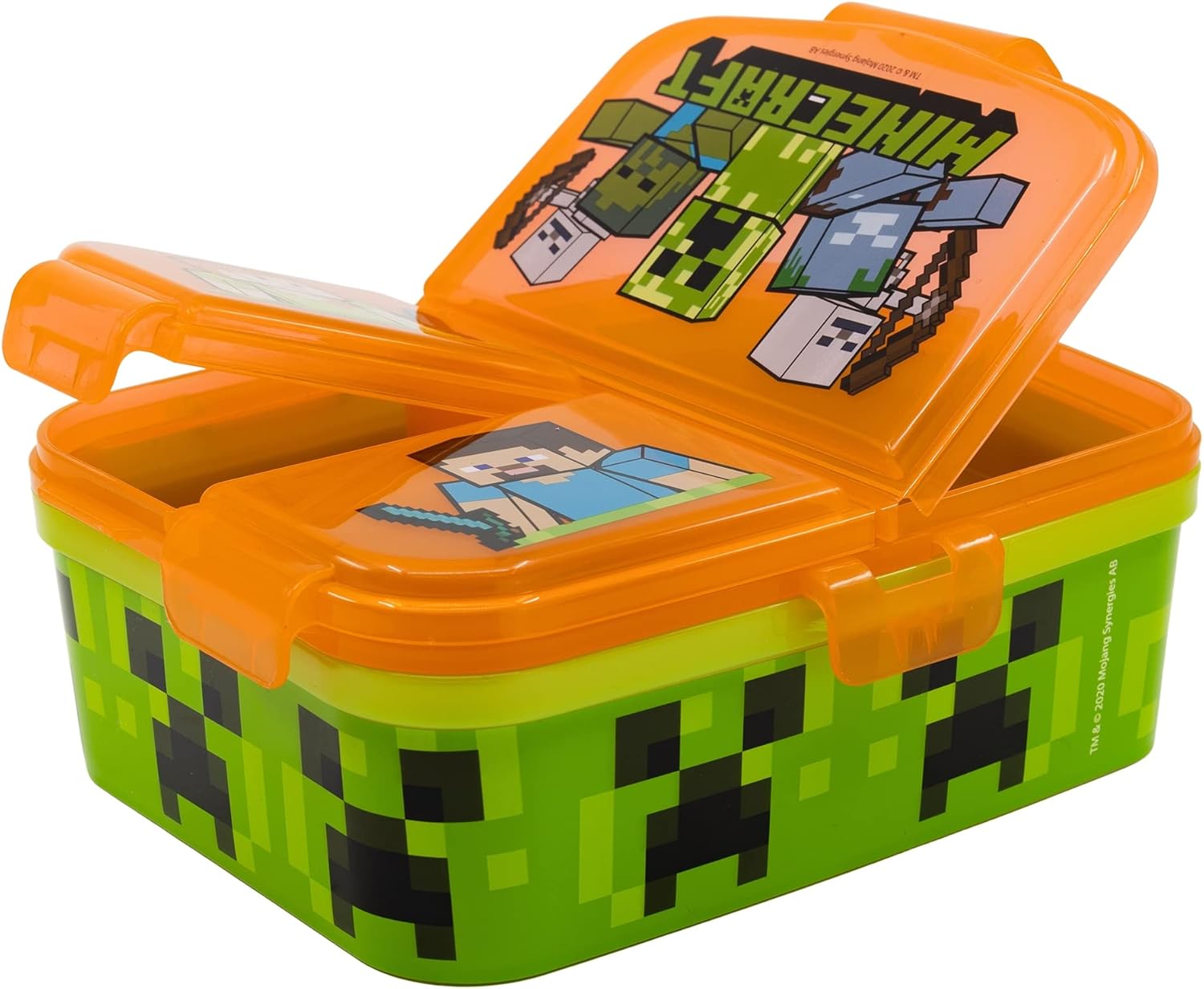 Minecraft: Lunchbox met 3 extra aparte vakken