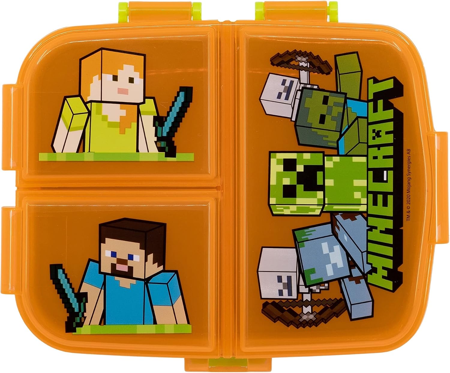 Minecraft: Lunchbox met 3 extra aparte vakken