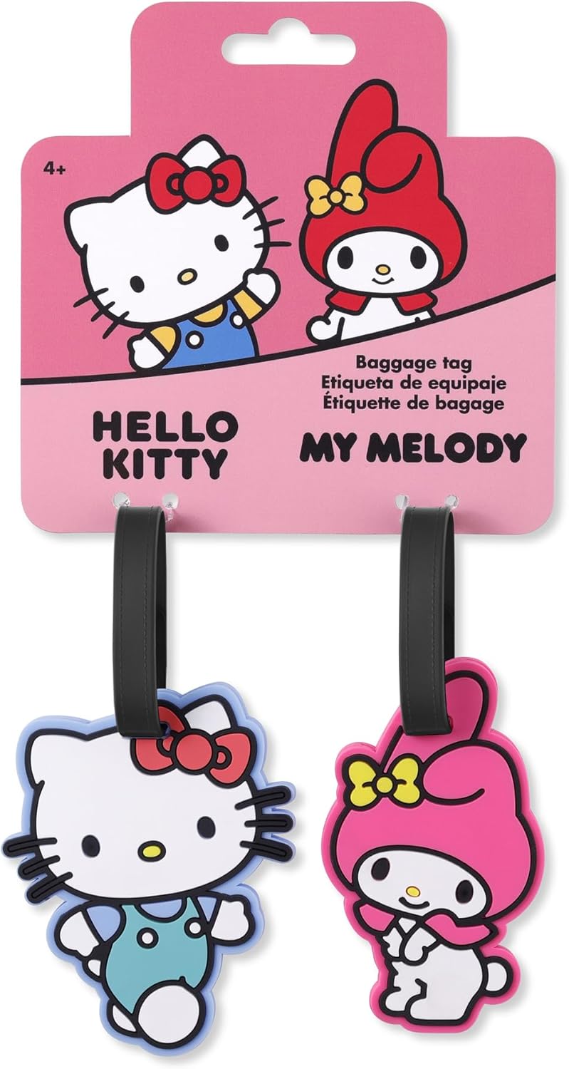Hello Kitty & My Melody Gepäckanhänger, 2 Stück