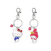 Hello Kitty Metal Bff 2 Pcs Keychain Set